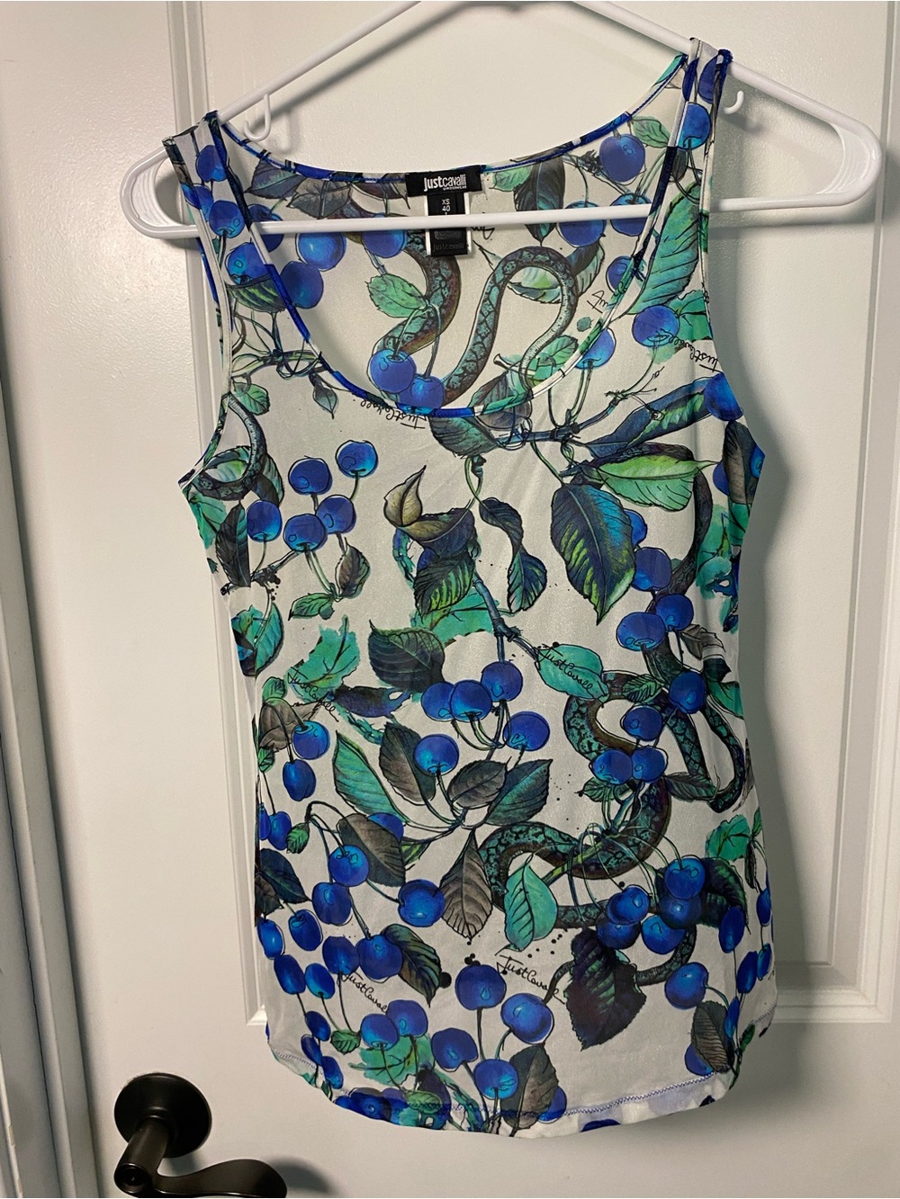 Just Cavalli Underwear Tank Berries and Snakes Loungewear